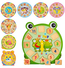 Деревянная игрушка Часы (MD2923)